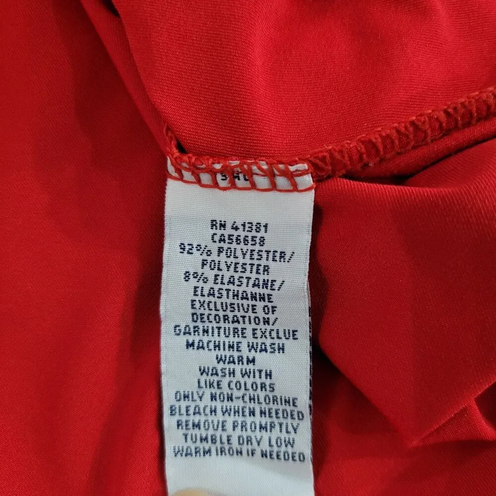 Polo Ralph Lauren Red Short Sleeve Shirt Embroidered Pony Logo Men’s Large